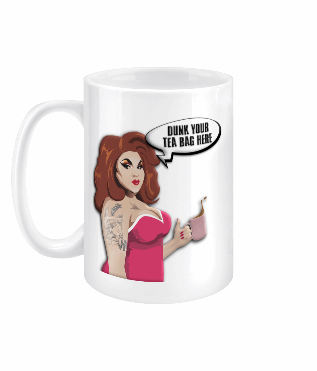 Amy LaQueefa Tea Bag, 15oz Mug - Novelt-ies