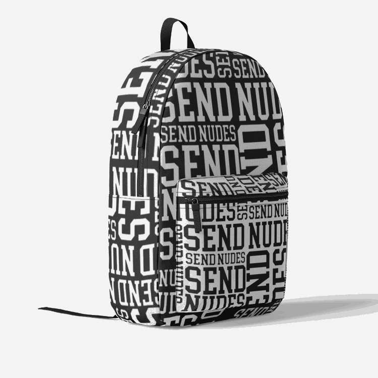 Send Nudes Retro Colorful Print Trendy Backpack - Novelt-ies