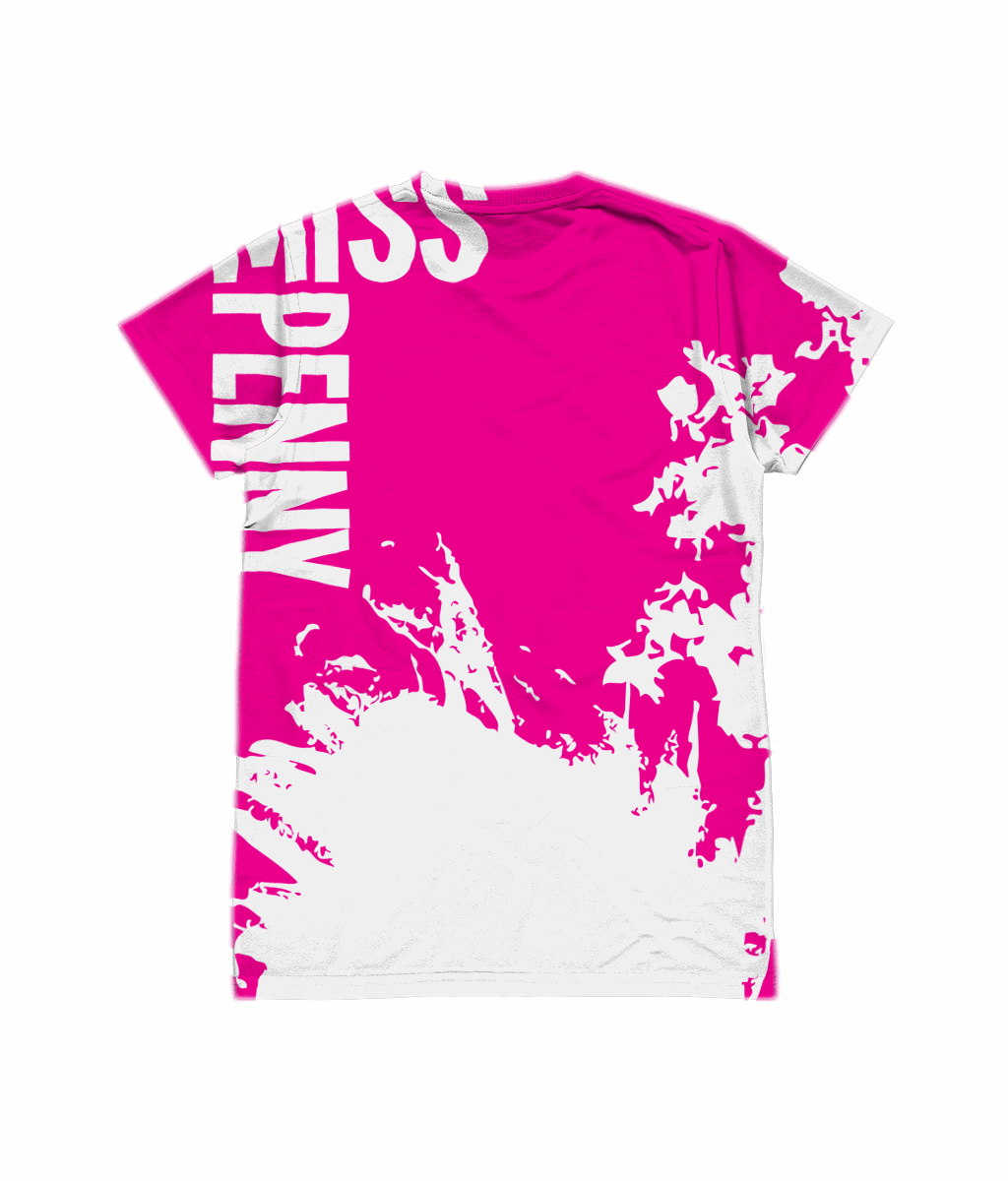 Miss Penny Unisex All-Over Sublimation  Abstract Tee - Novelt-ies