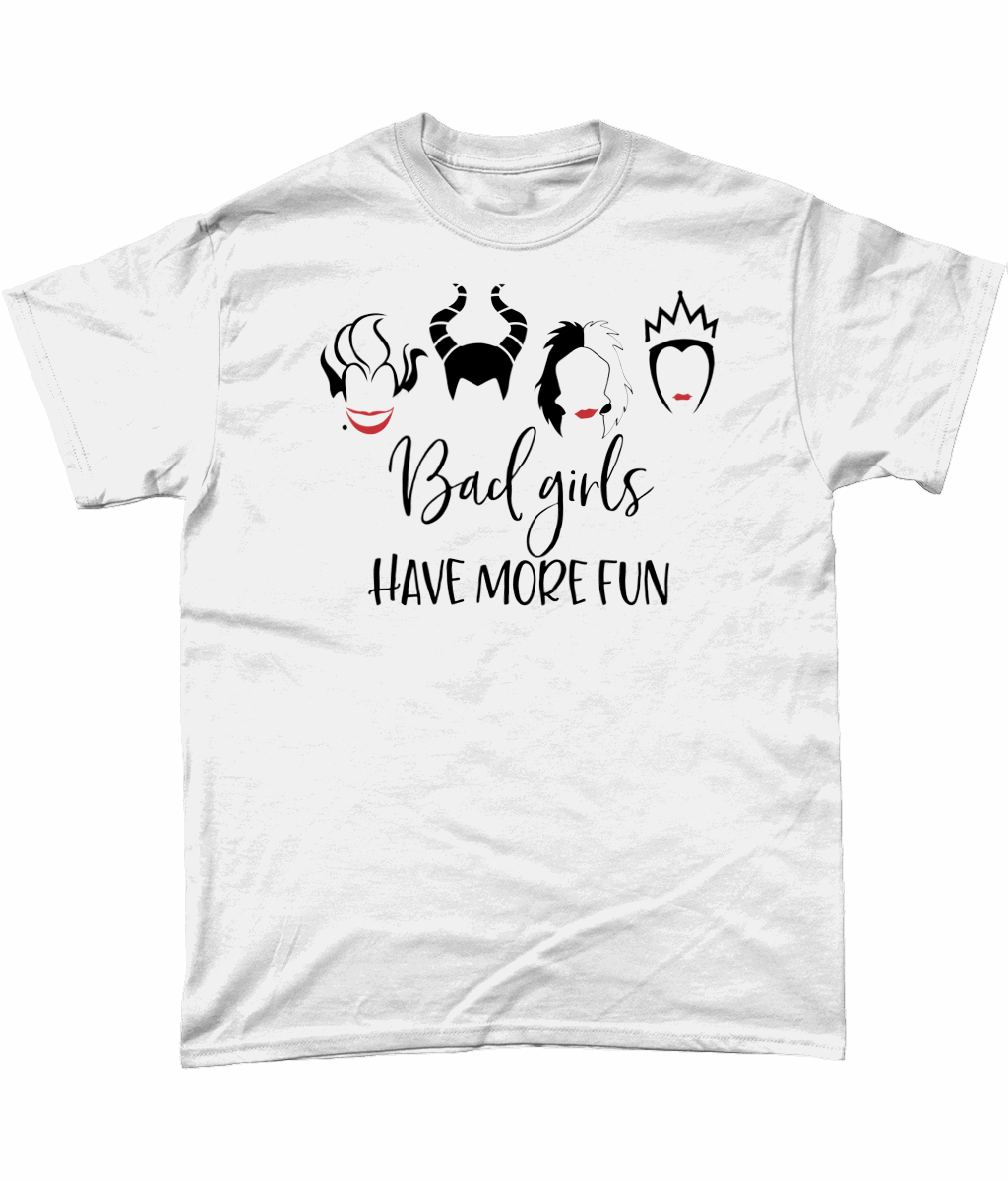 Bad Girls Have More Fun Disney Villains: t-shirt - Novelt-ies