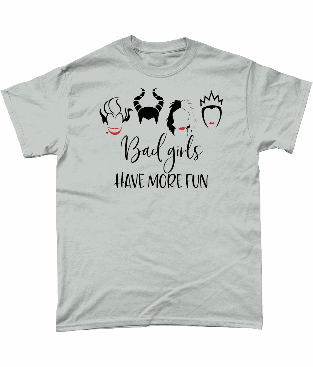 Bad Girls Have More Fun Disney Villains: t-shirt - Novelt-ies