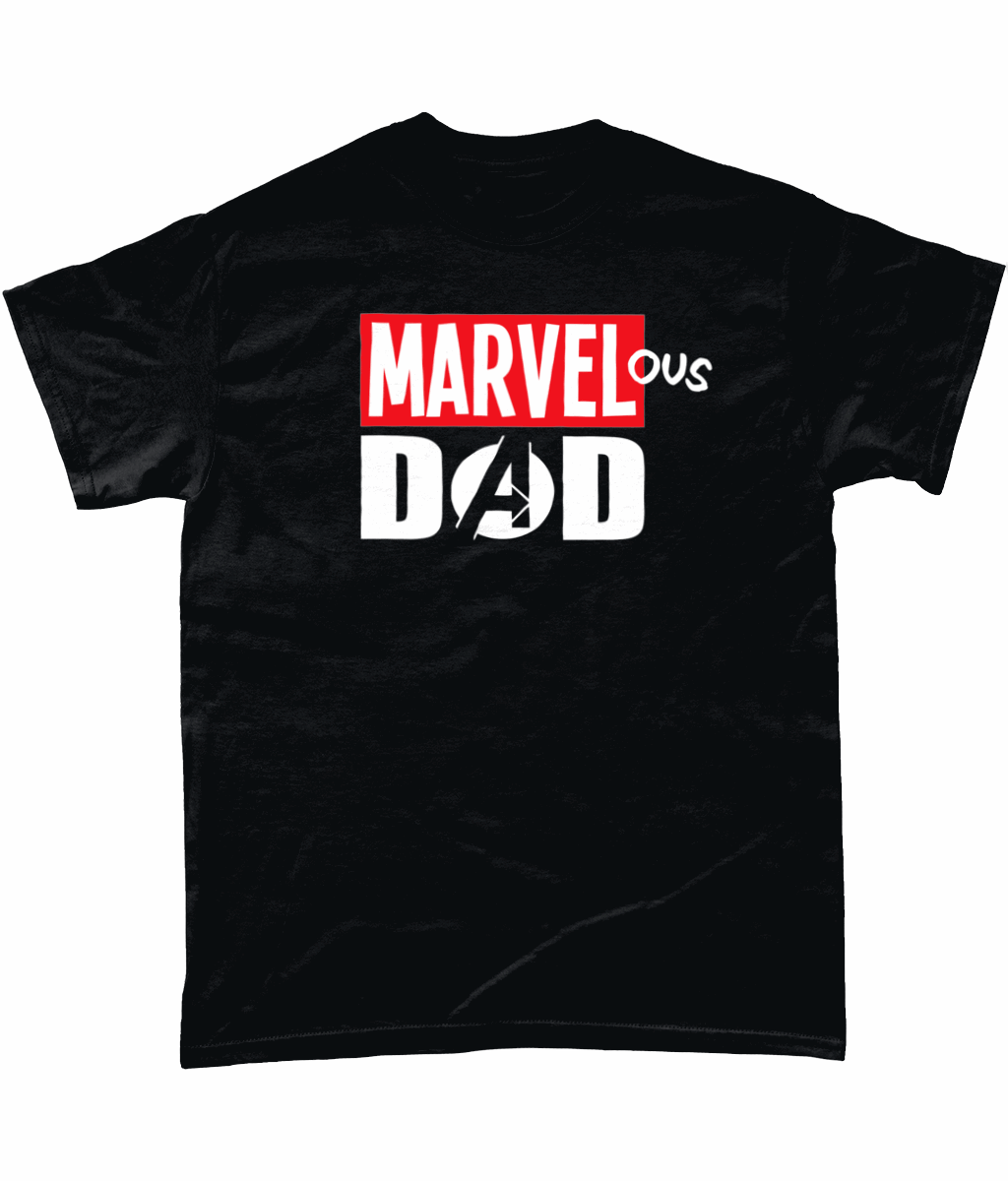 Marvel-ous Dad: White T-Shirt - Novelt-ies