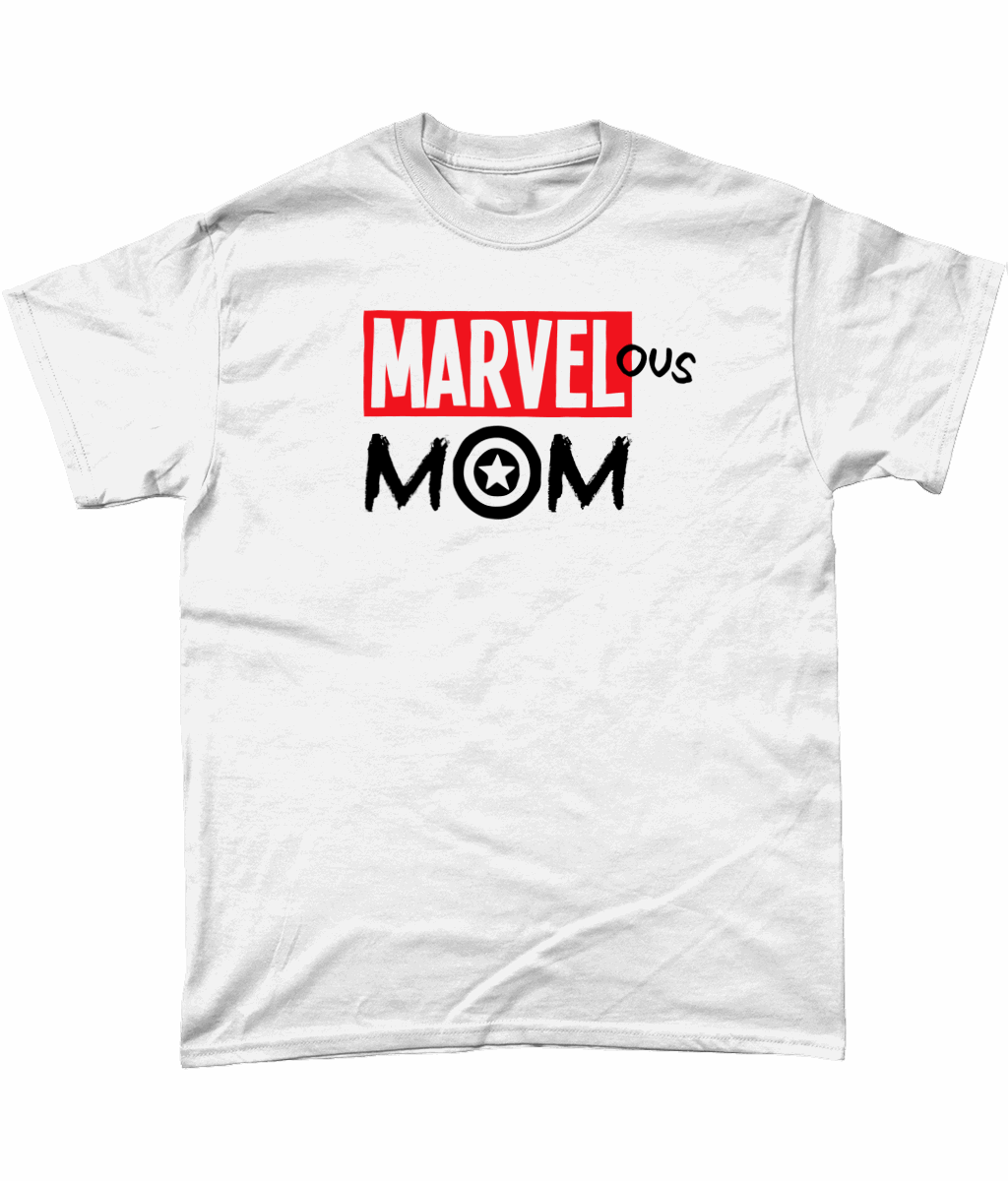Marvel-ous Mom: White T-shirt - Novelt-ies