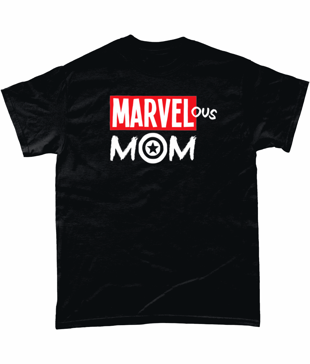 Marvel-ous Mom: Black T-Shirt - Novelt-ies