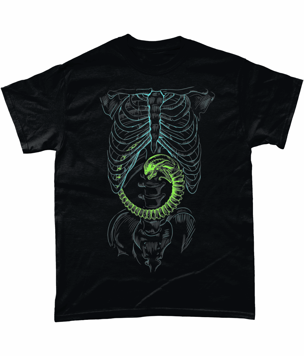 Alien Xray Heavy Cotton T-Shirt