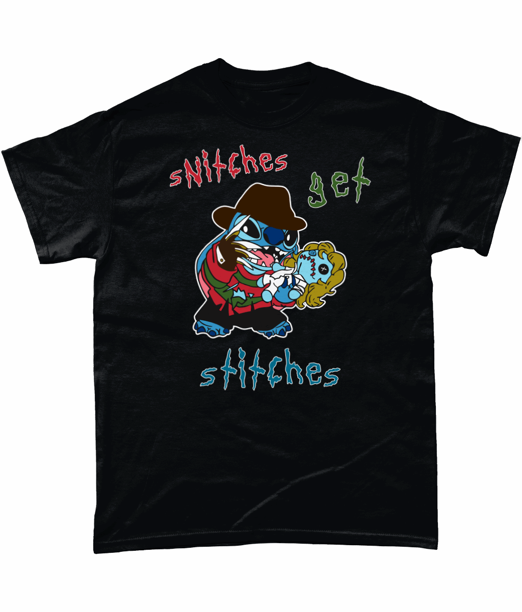 Snitches Get Stitches Gildan Heavy Cotton T-Shirt