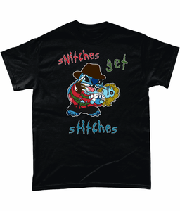 Snitches Get Stitches Gildan Heavy Cotton T-Shirt
