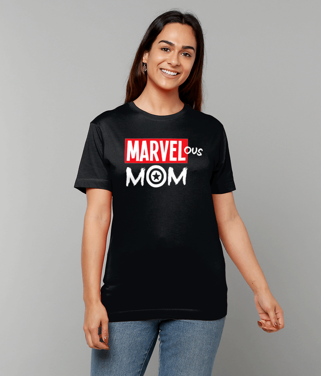 Marvel-ous Mom: Black T-Shirt - Novelt-ies