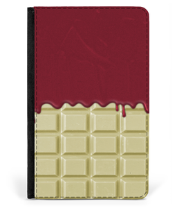 iPad 2/3/4 Faux Leather Flip Case White Chocolate-Strawberry Jam Sauce