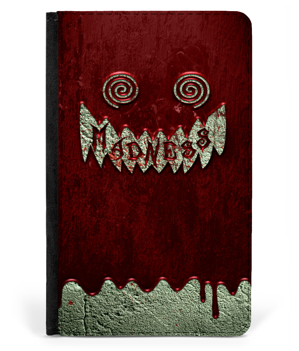 iPad 2/3/4 Faux Leather Flip Case Madness Blood Wall