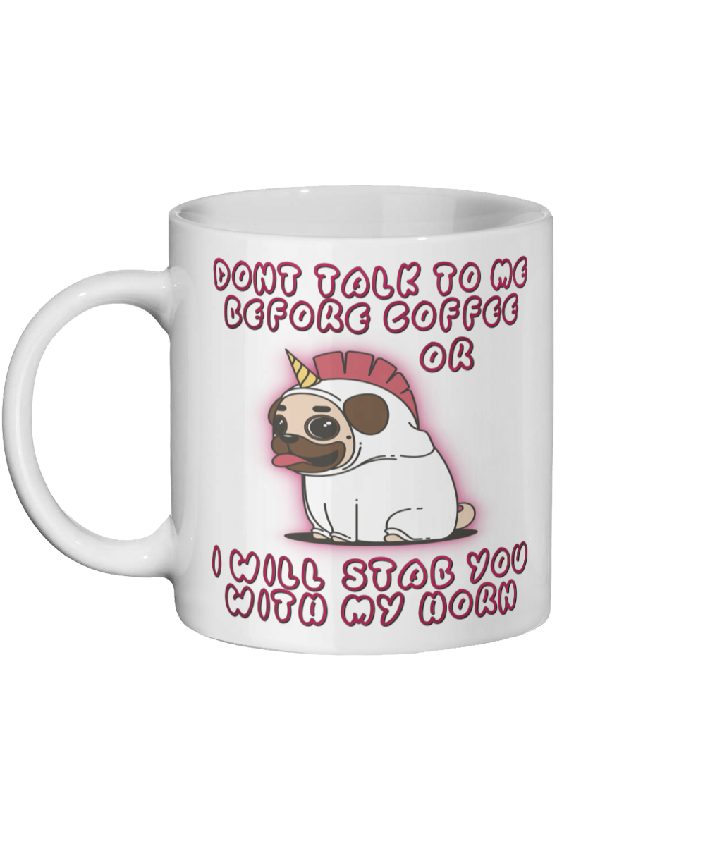 Unicorn Pug Mug - novelt-ies- Mugs & Drinkware