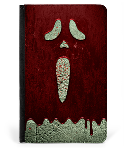 iPad 2/3/4 Faux Leather Flip Case Ghostface Blood Wall