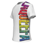 Load image into Gallery viewer, Amy LaQueefa rainbow/white PREMIUM t-shirt
