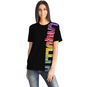Amy LaQueefa rainbow/black PREMIUM t-shirt