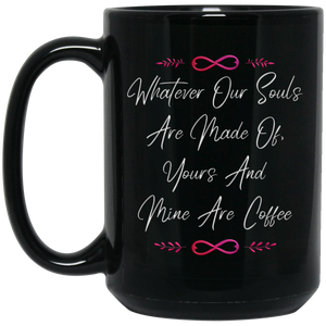 After Coffee, 15 oz. Black Mug