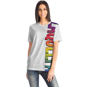 Amy LaQueefa rainbow/white PREMIUM t-shirt