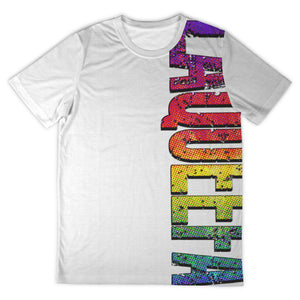 Amy LaQueefa rainbow/white PREMIUM t-shirt