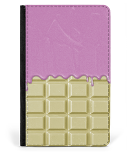 iPad 2/3/4 Faux Leather Flip Case White Chocolate-Pink Sauce