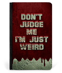 iPad 2/3/4 Faux Leather Flip Case Just Weird Blood Wall