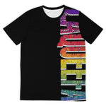 Load image into Gallery viewer, Amy LaQueefa rainbow/black PREMIUM t-shirt
