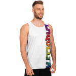 Load image into Gallery viewer, LaQueefa rainbow unisex premium white vest top
