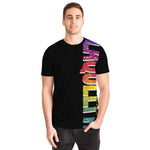 Load image into Gallery viewer, Amy LaQueefa rainbow/black PREMIUM t-shirt
