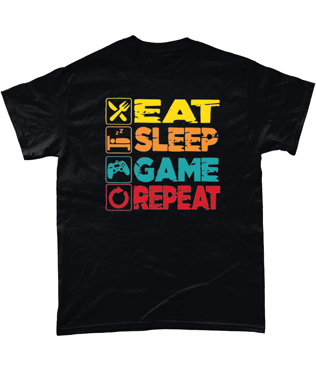 Eat, Sleep, Game, Repeat: Unisex Tee