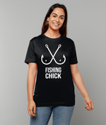 Load image into Gallery viewer, Fishing Chick: Womans Tee
