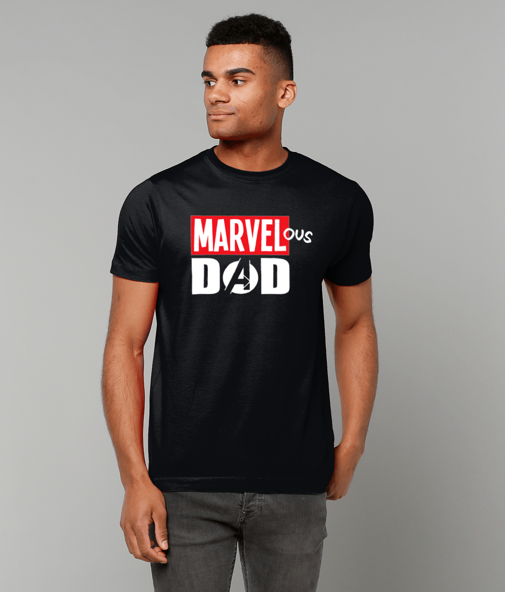 Marvel-ous Dad: White T-Shirt