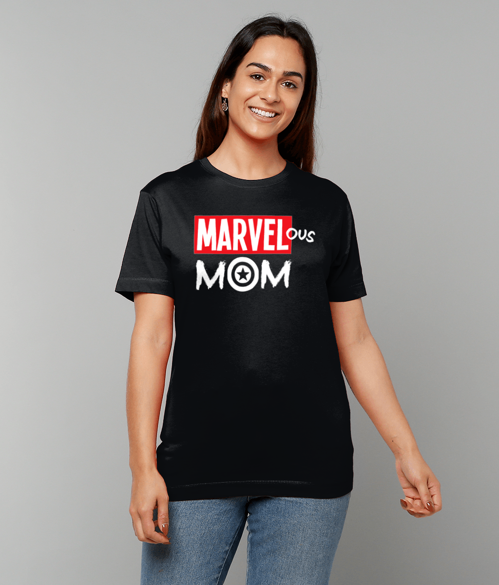 Marvel-ous Mom: Black T-Shirt