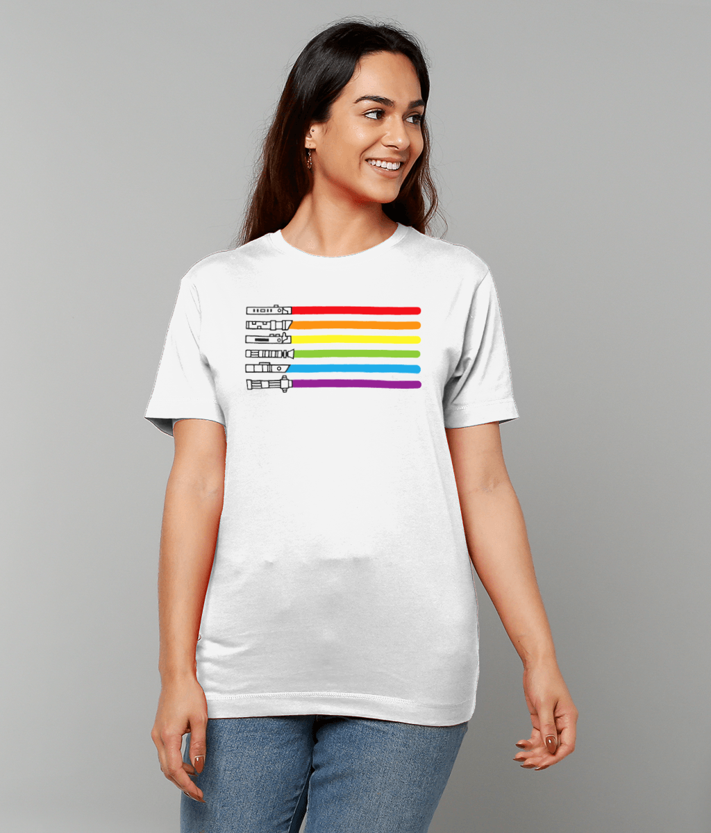 Pride Saber: White T-Shirt